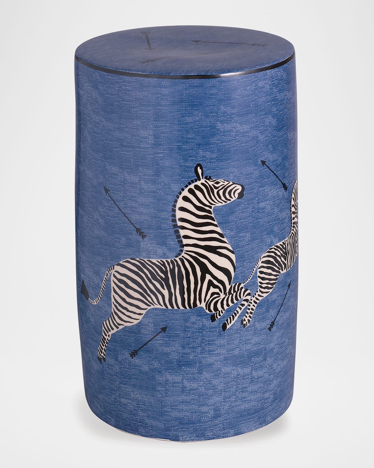 Zebra Blue Garden Seat