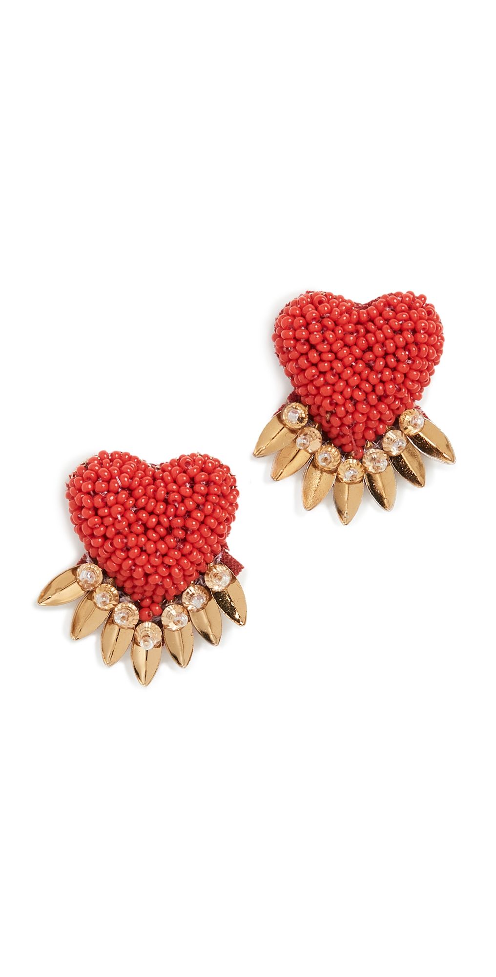 Deepa Gurnani Deepa by Deepa Gurnani Danika Earrings Red One Size