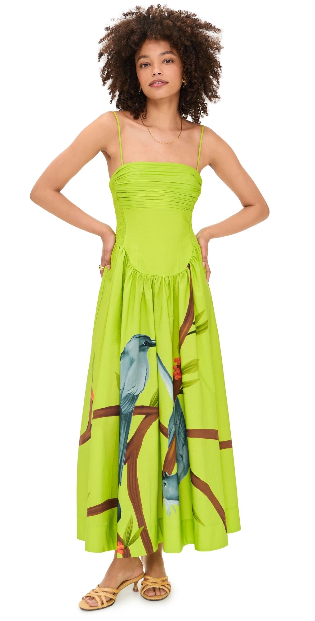 FARM Rio Green Maxi Dress Green M
