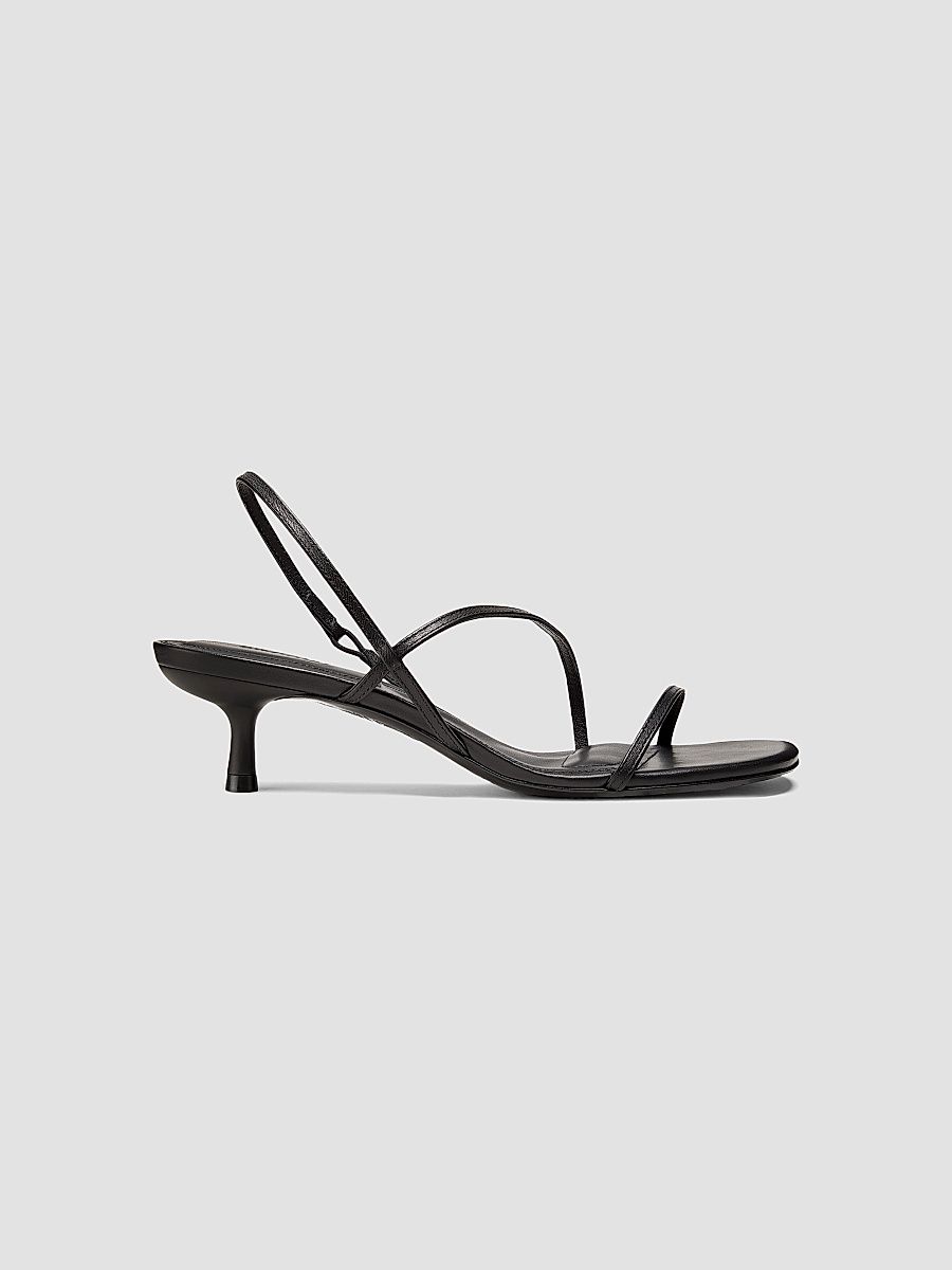 SIMKHAI Women's Cedonia 45MM Strappy Leather Sandals - Black - Size 5