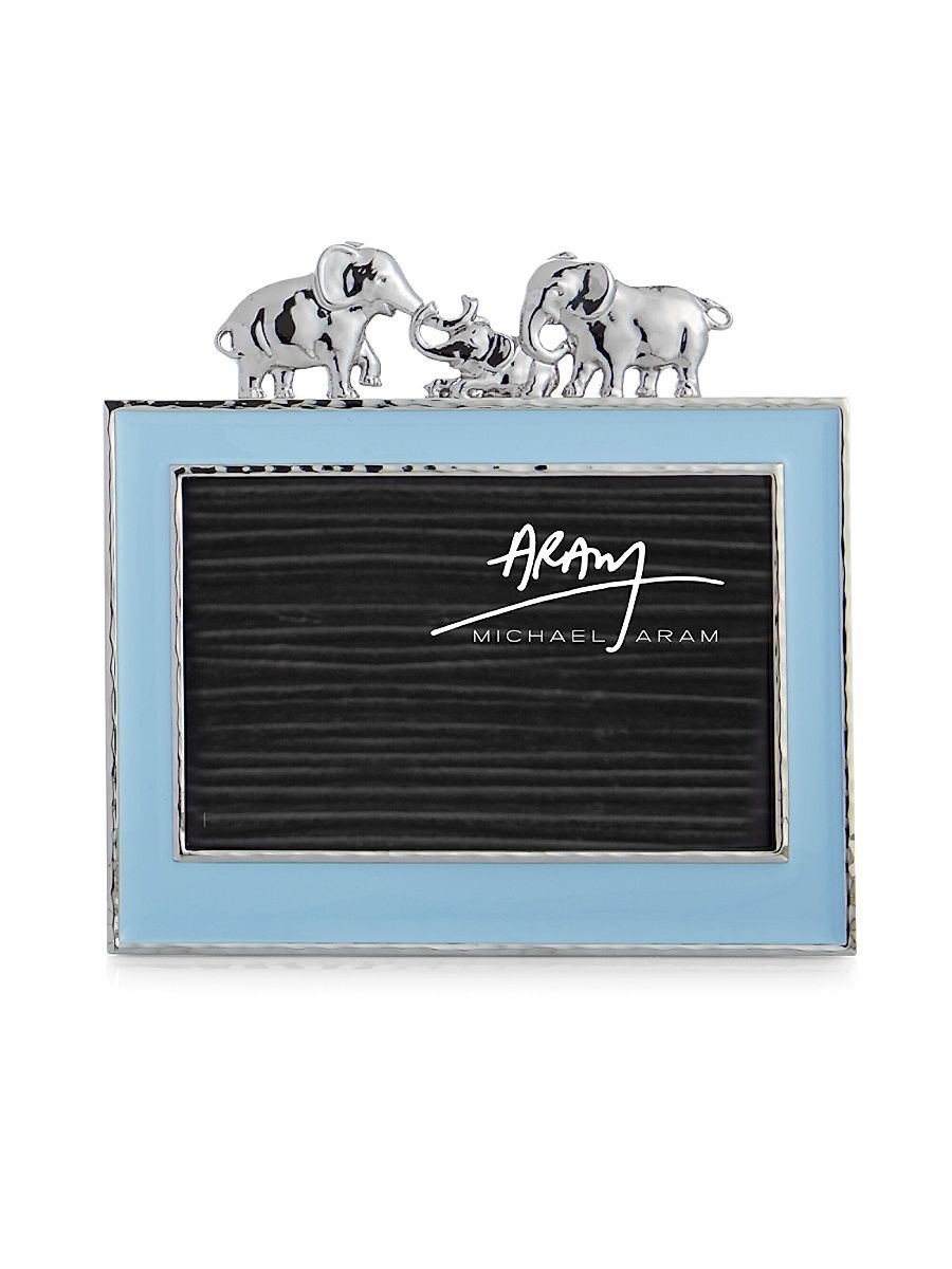 Animals Elephant Picture Frame - Blue - Size 4 x 6