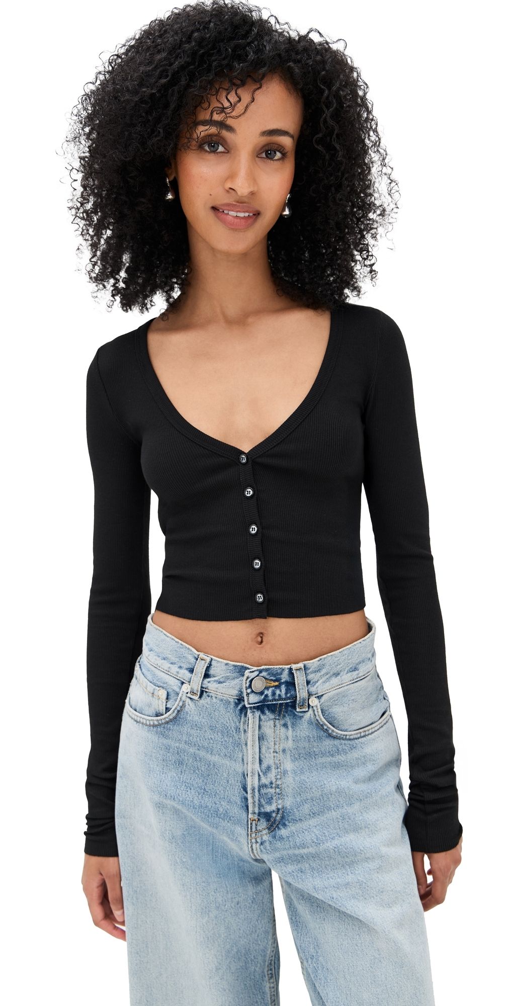 Éterne Cropped Cardigan Heather Grey S