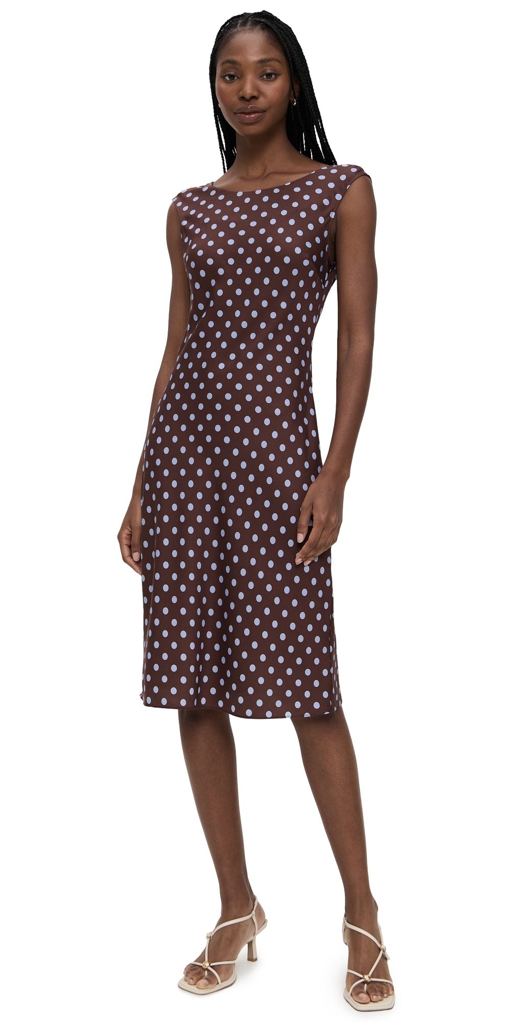 POSSE Leo Dress Chocolate Polka Dot M