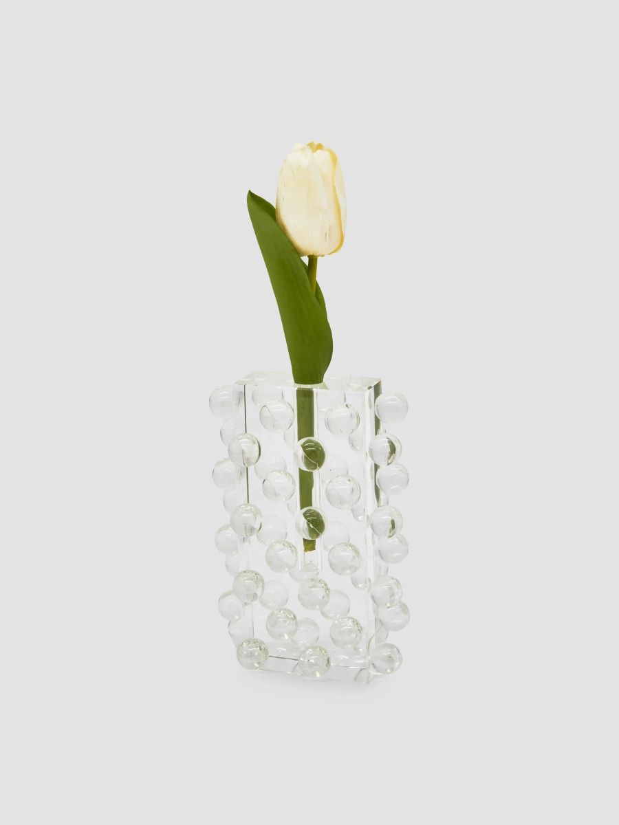 Tizo Scattered Balls Large Crystal Glass Vase