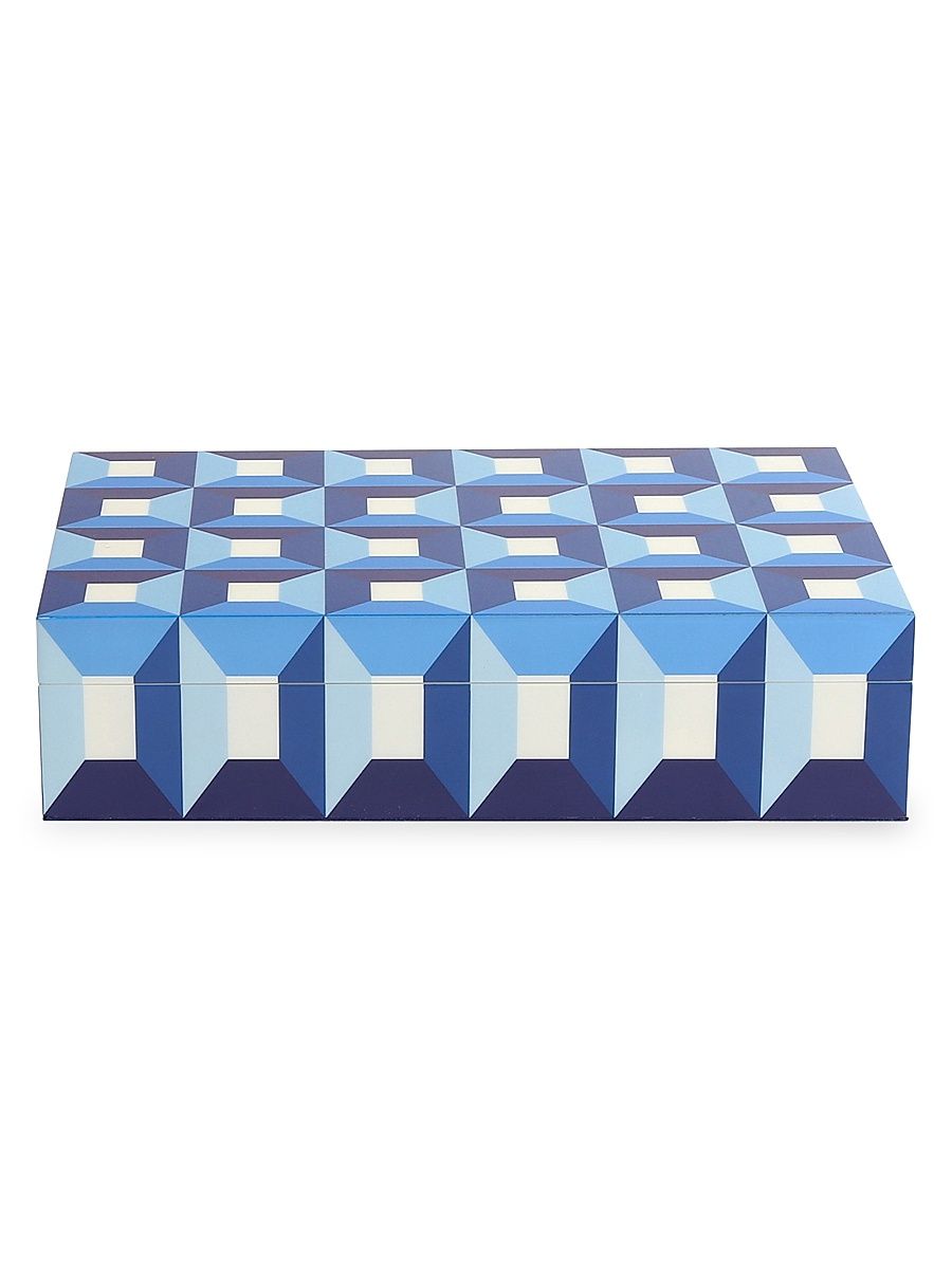 Jonathan Adler Large Sorrento Box - Blue