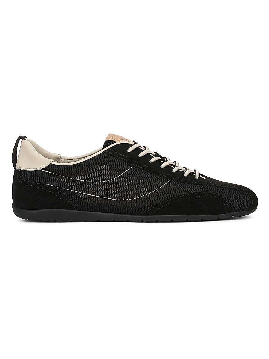 Women's Catalina Suede & Mesh Sneakers - Black - Size 11