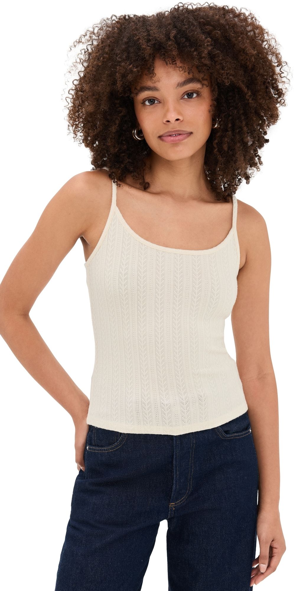 Veronica Beard Jean Brodier Tank Ecru XS