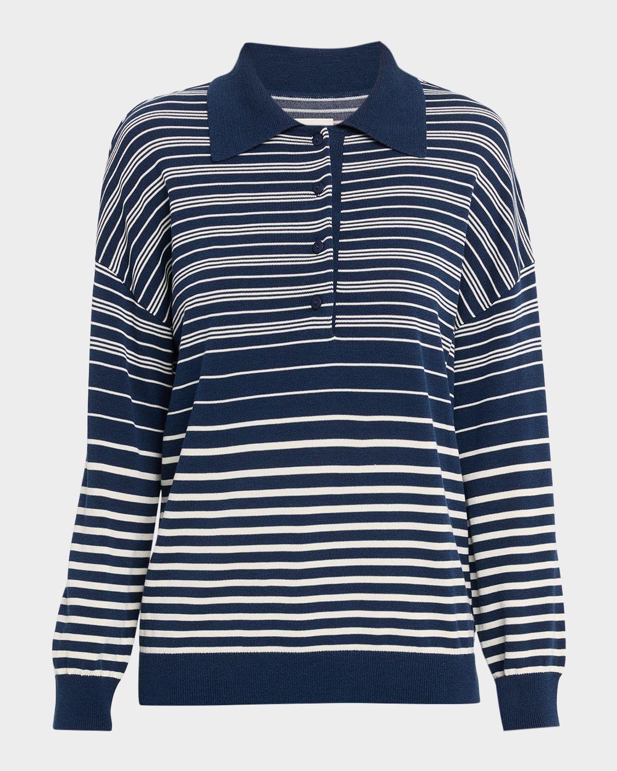 Harlow Striped Oversized Polo