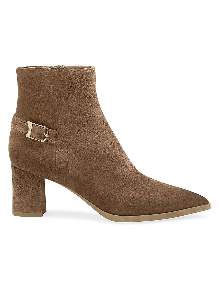 Women's Elly 65MM Suede Ankle Boots - Brown - Size 12