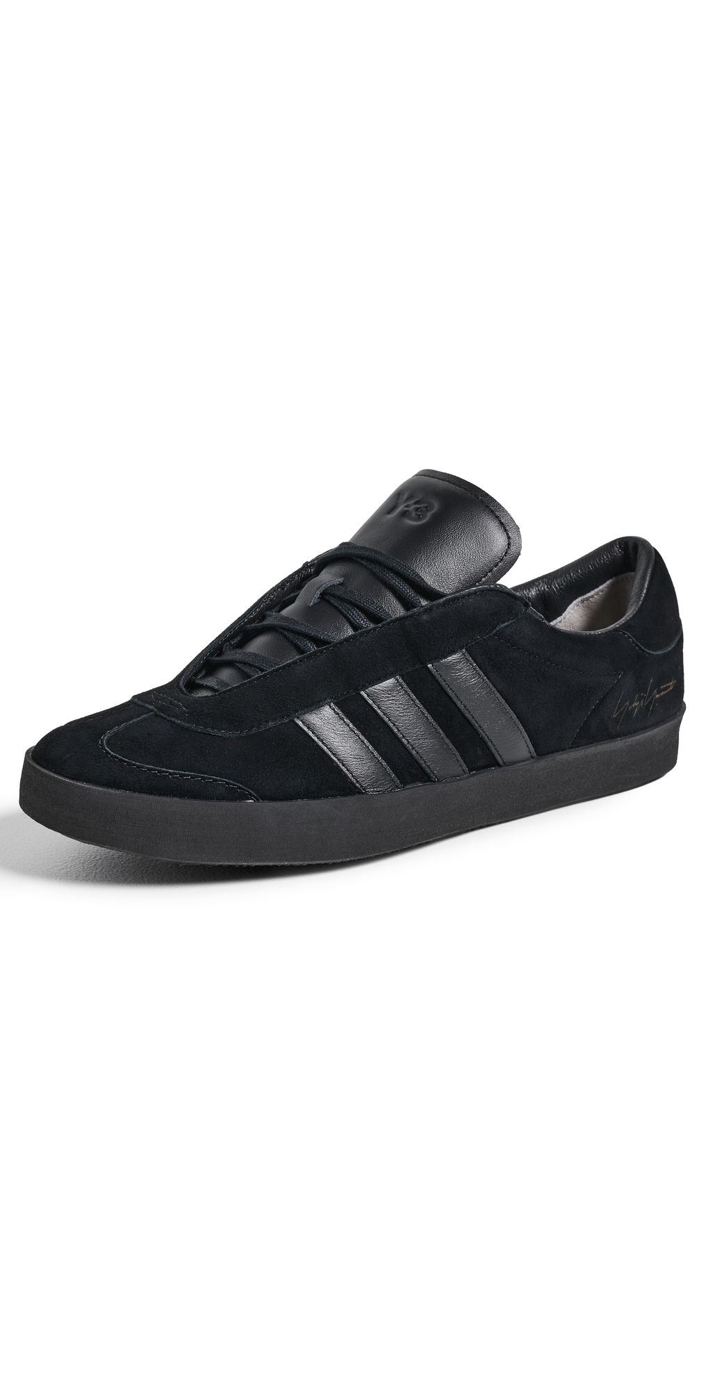 Y-3 Suede Gazelle Sneakers Black/Black/Black 9.5