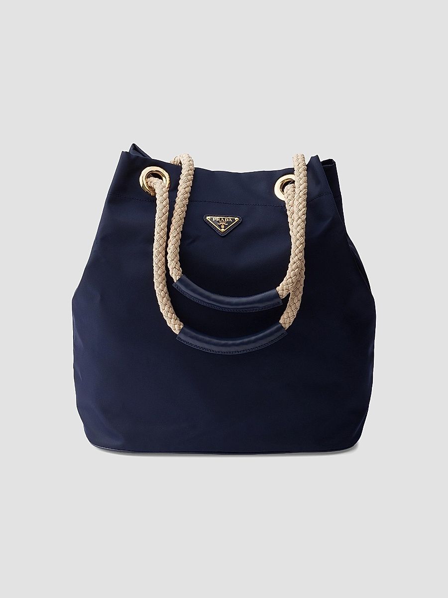 Prada Women's Mariner Large Re-Nylon Bucket Bag - Blue