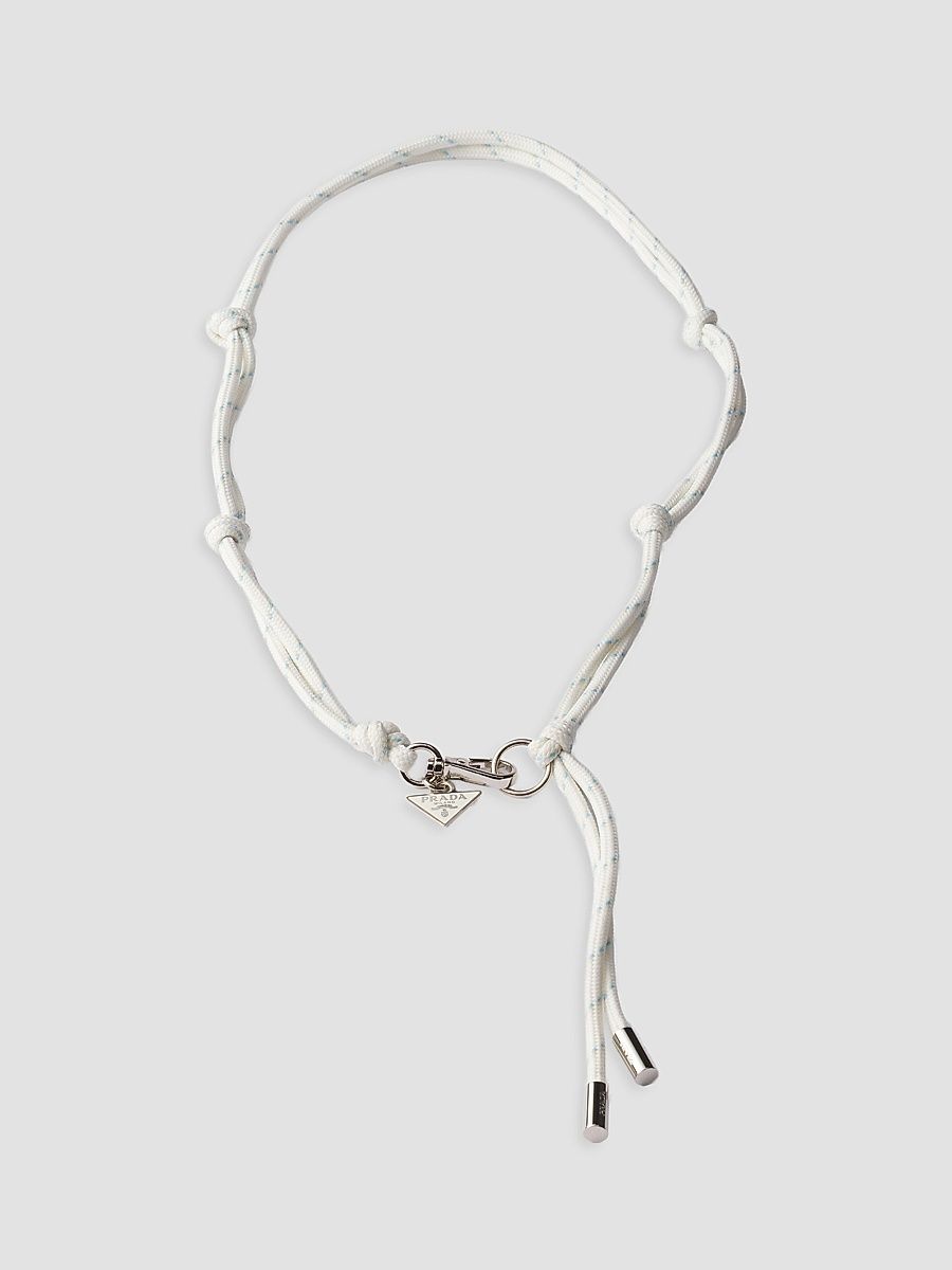 Men's Cord Necklace - Silver