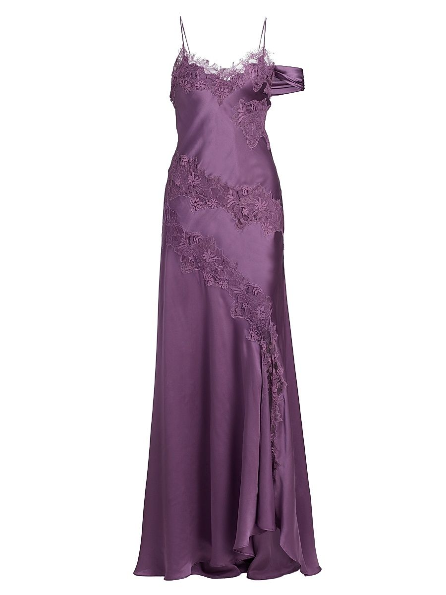 Women's Reese Cascade Lace Gown - Violet Daze - Size 6
