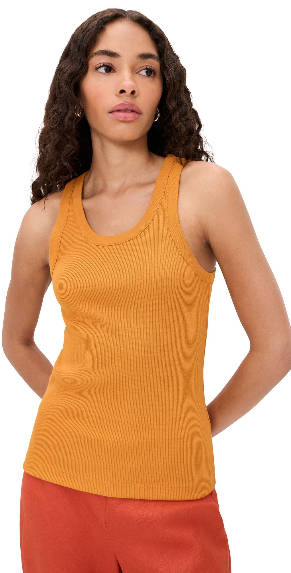 Vince Scoop Neck Tank Clementine XS