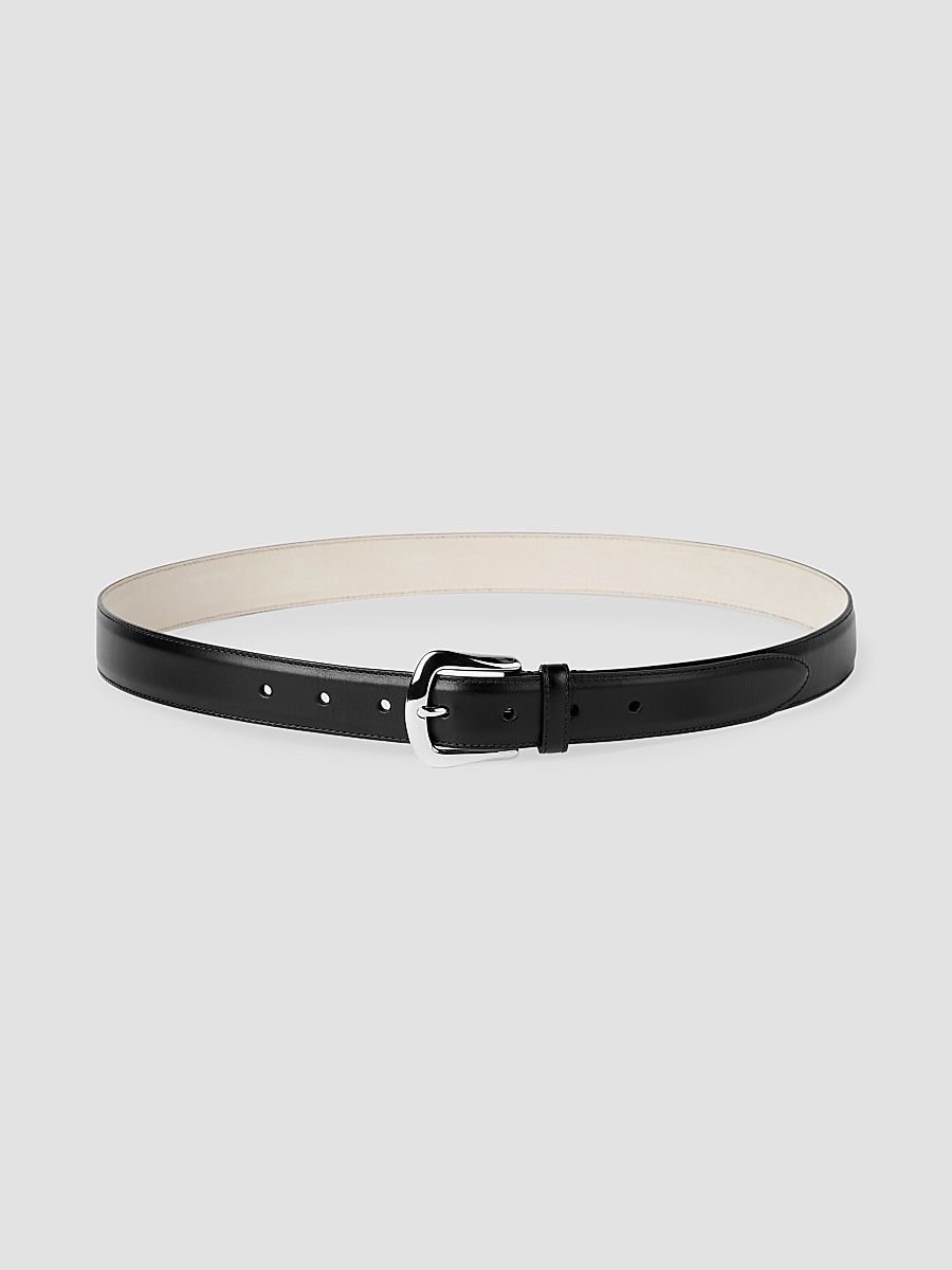 Men's Calfskin Belt - Black - Size 36