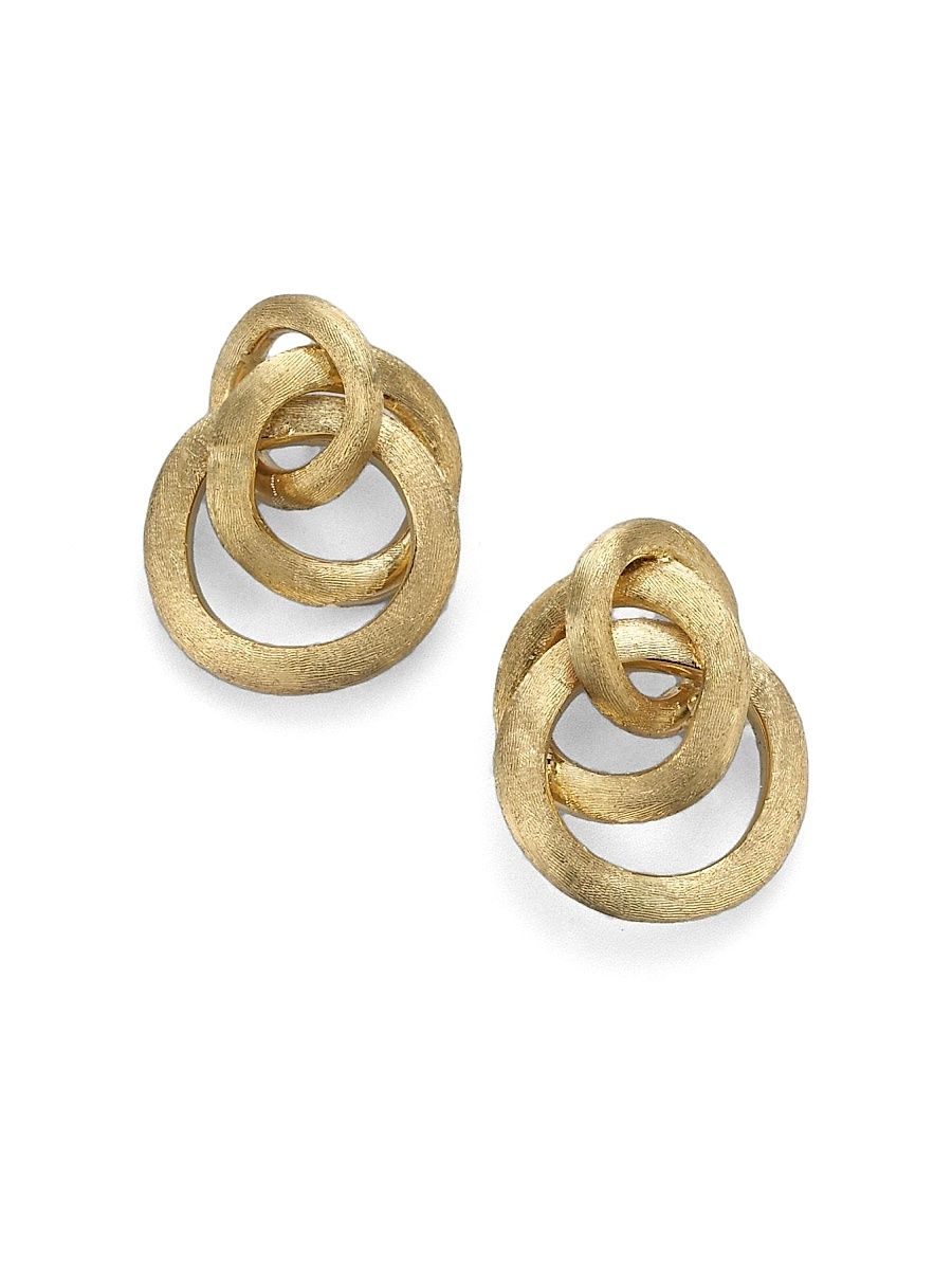 Women's Jaipur Link 18K Yellow Gold Earrings - Gold
