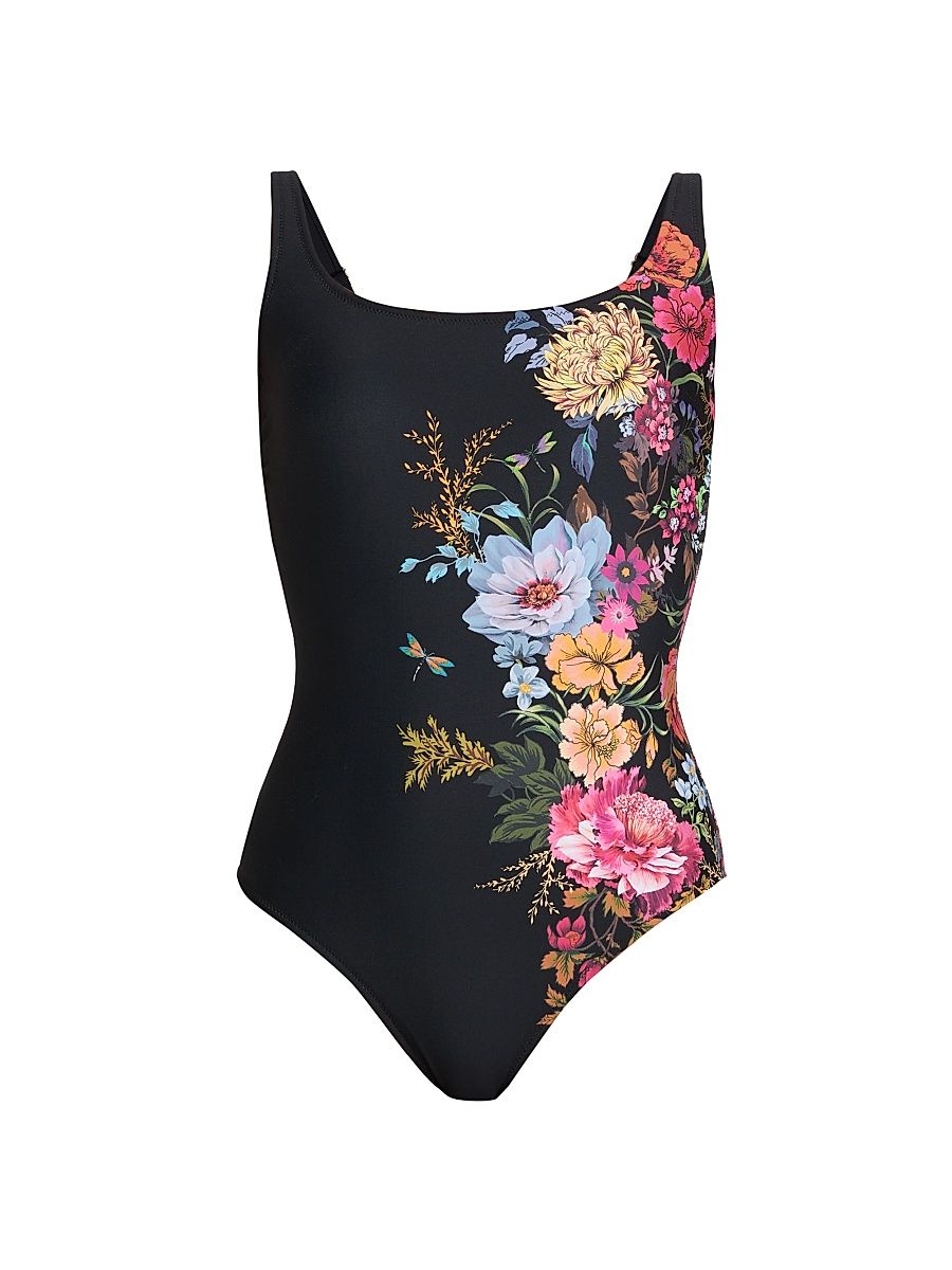 Women's Baccara Floral One-Piece Swimsuit - Baccara - Size Large