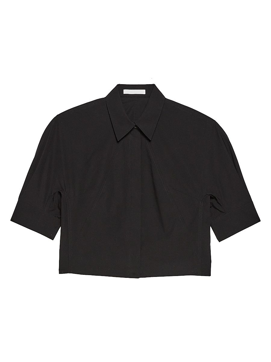 Women's Articulated Shoulder Shirt - Black - Size Large