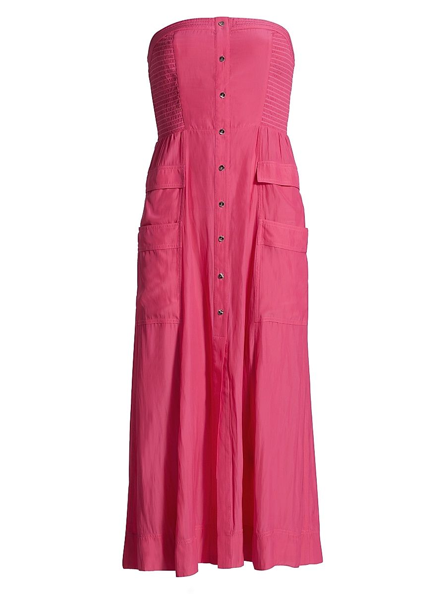 Women's Blair Strapless Midi-Dress - Pink Punch - Size XXL