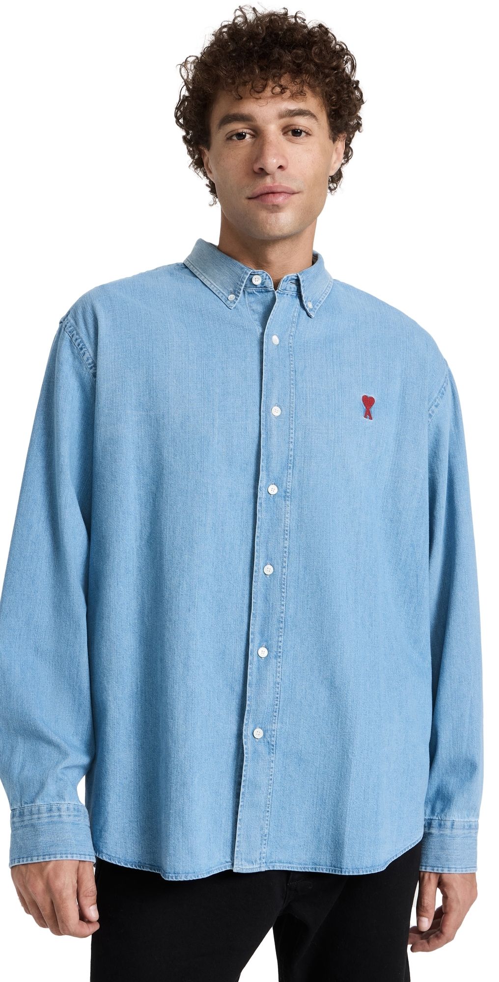 AMI Denim Shirt Used Blue/480 L