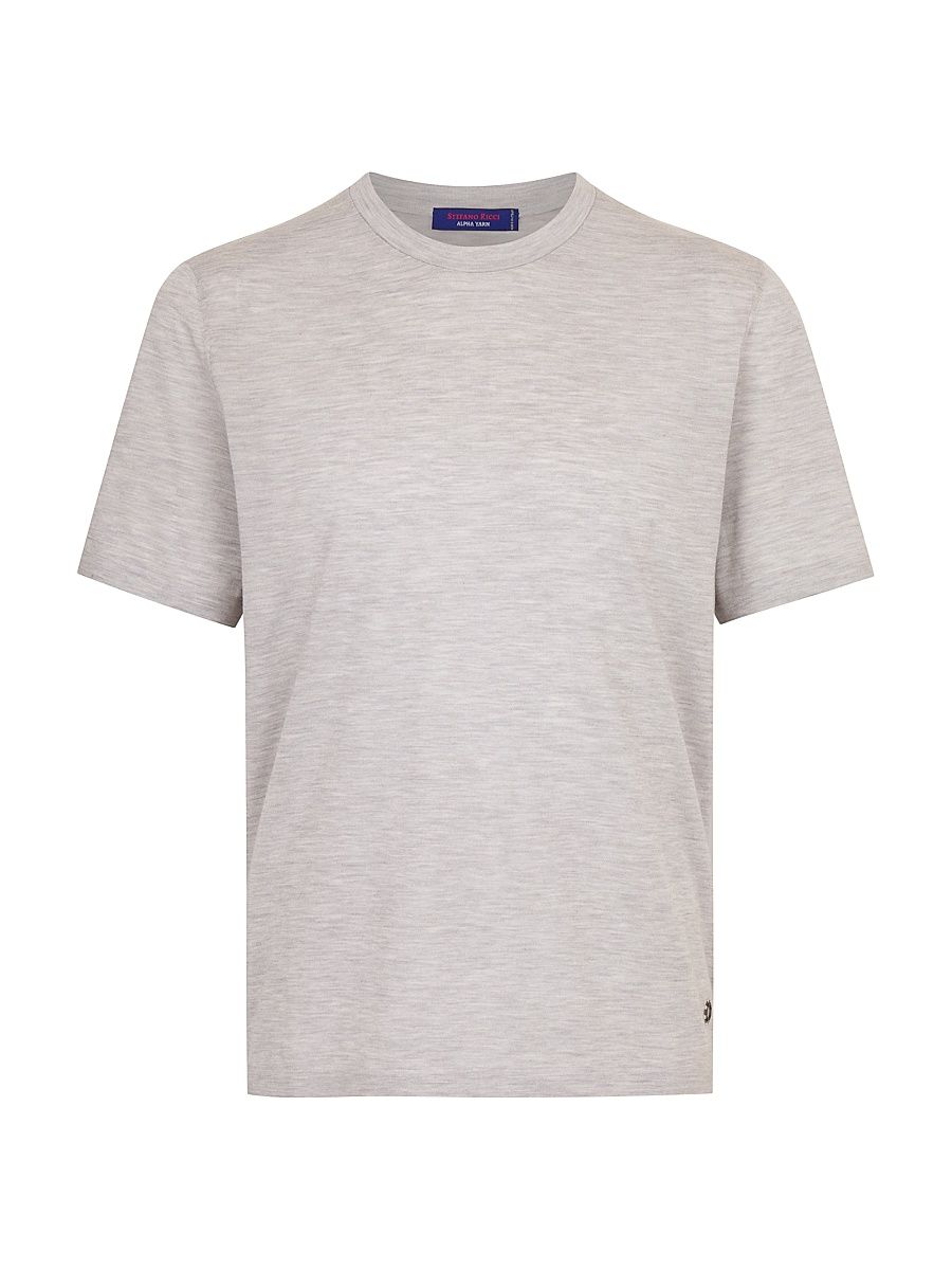 Men's Crewneck Sweater - Beige - Size 50