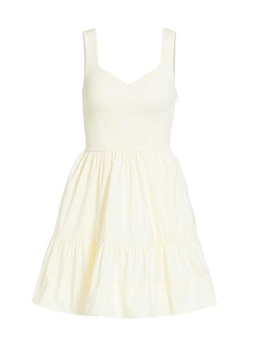 Women's Josephina Tiered Minidress - Chalk - Size XL