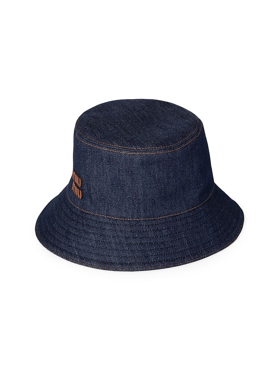 Women's Denim Bucket Hat - Blue - Size Medium