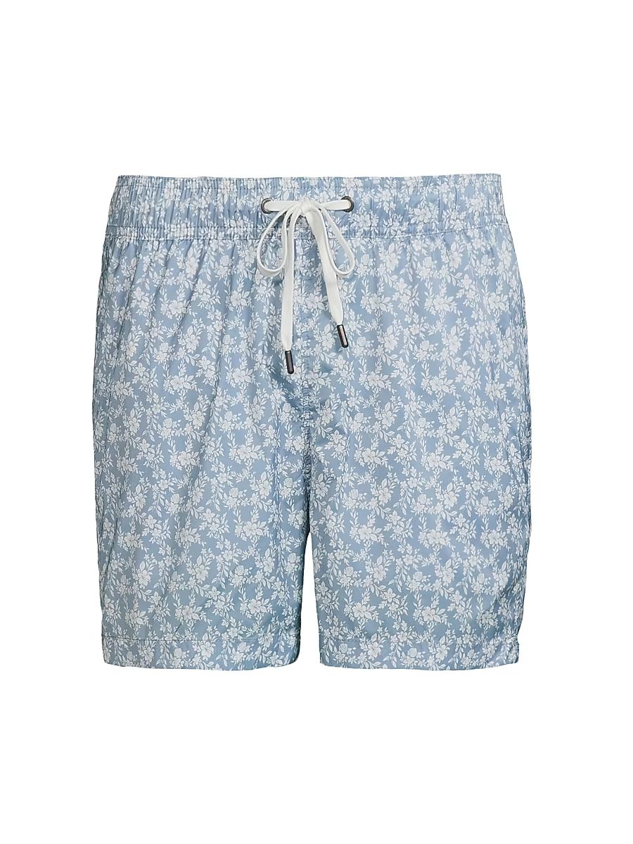 Men's Charles 5'' Swim Trunks - Baby Blue Multi - Size XL