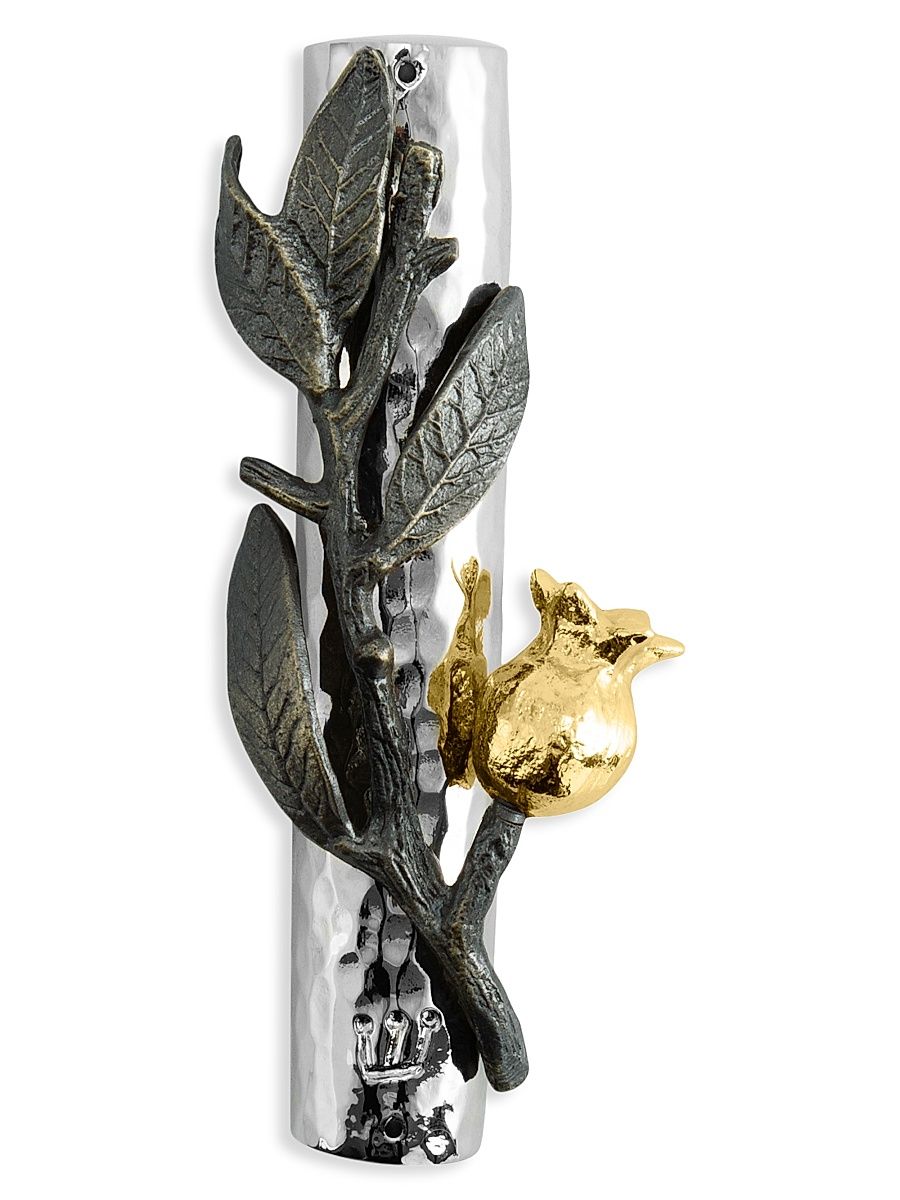 Gold-Plated Pomegranate Mezuzah