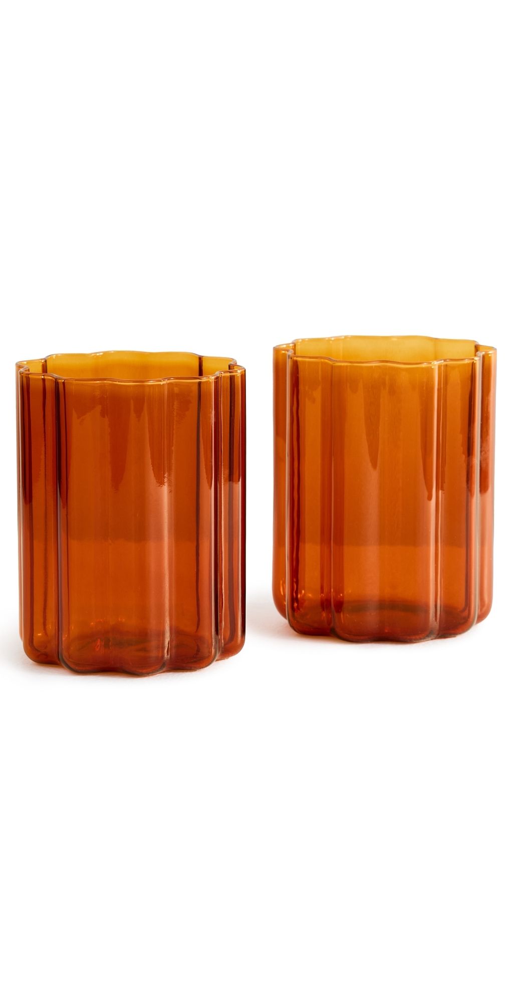 FAZEEK Wave Glasses (Set of 2) Amber One Size