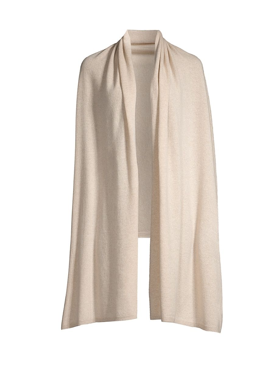 Women's Cashmere Knit Wrap - Oatmeal