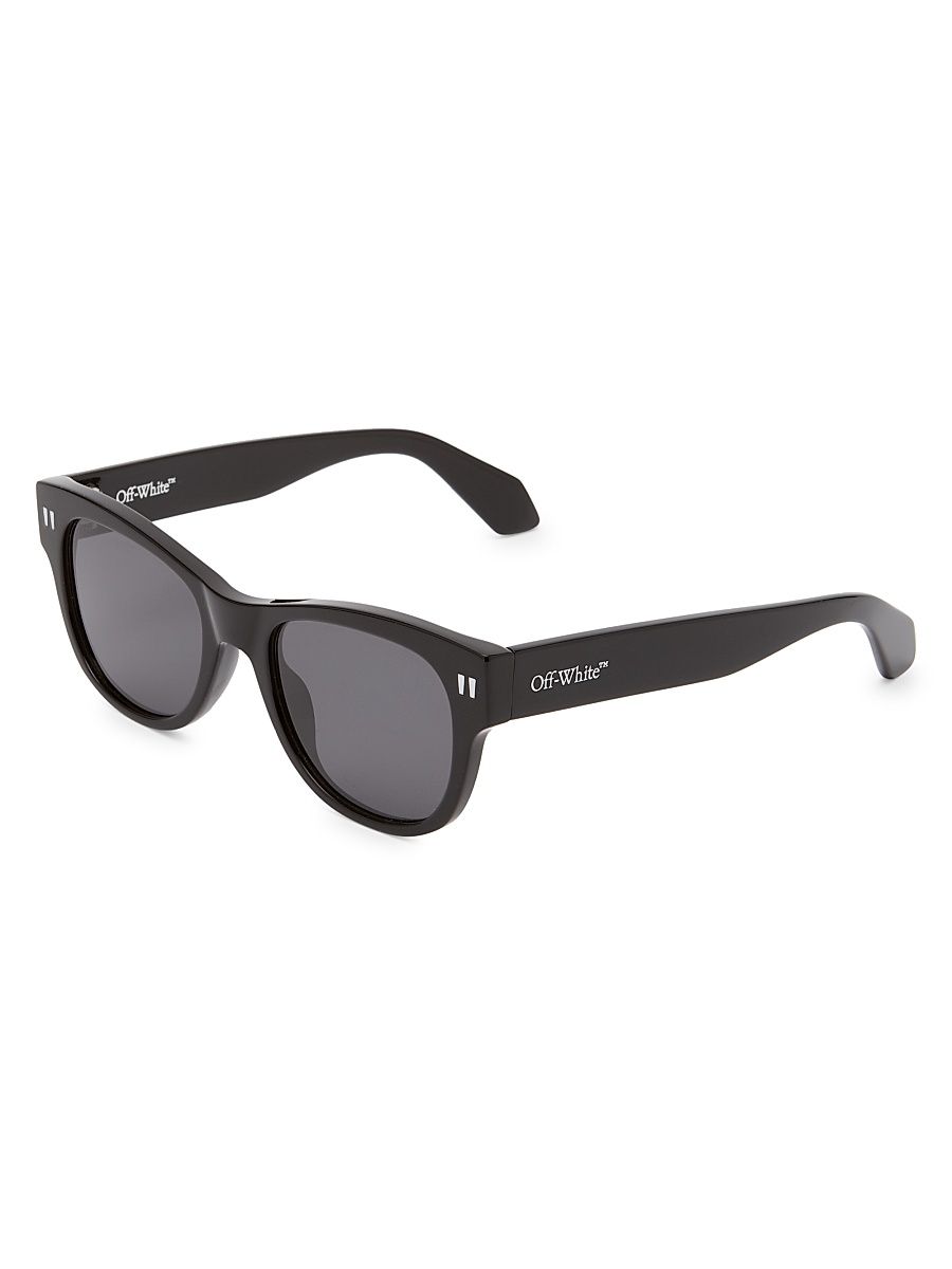 Women's Moab 52MM Square Sunglasses - Black Dark Grey