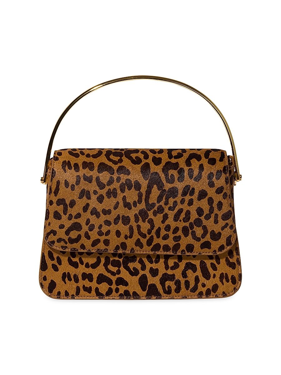 Women's Aria Leopard Calfhair Mini Bag - Natural