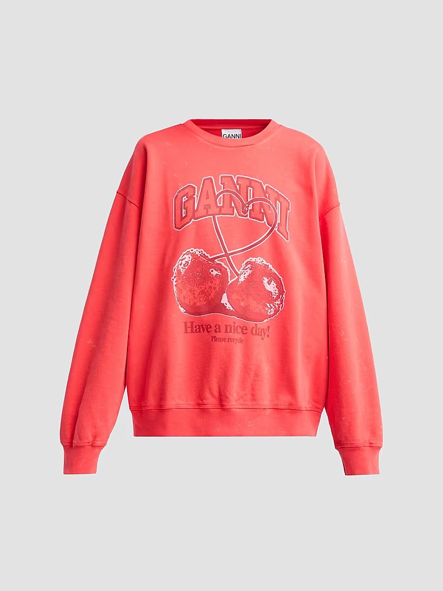 Women's Isoli Cherry Crewneck Sweatshirt - High Risk Red - Size XXS