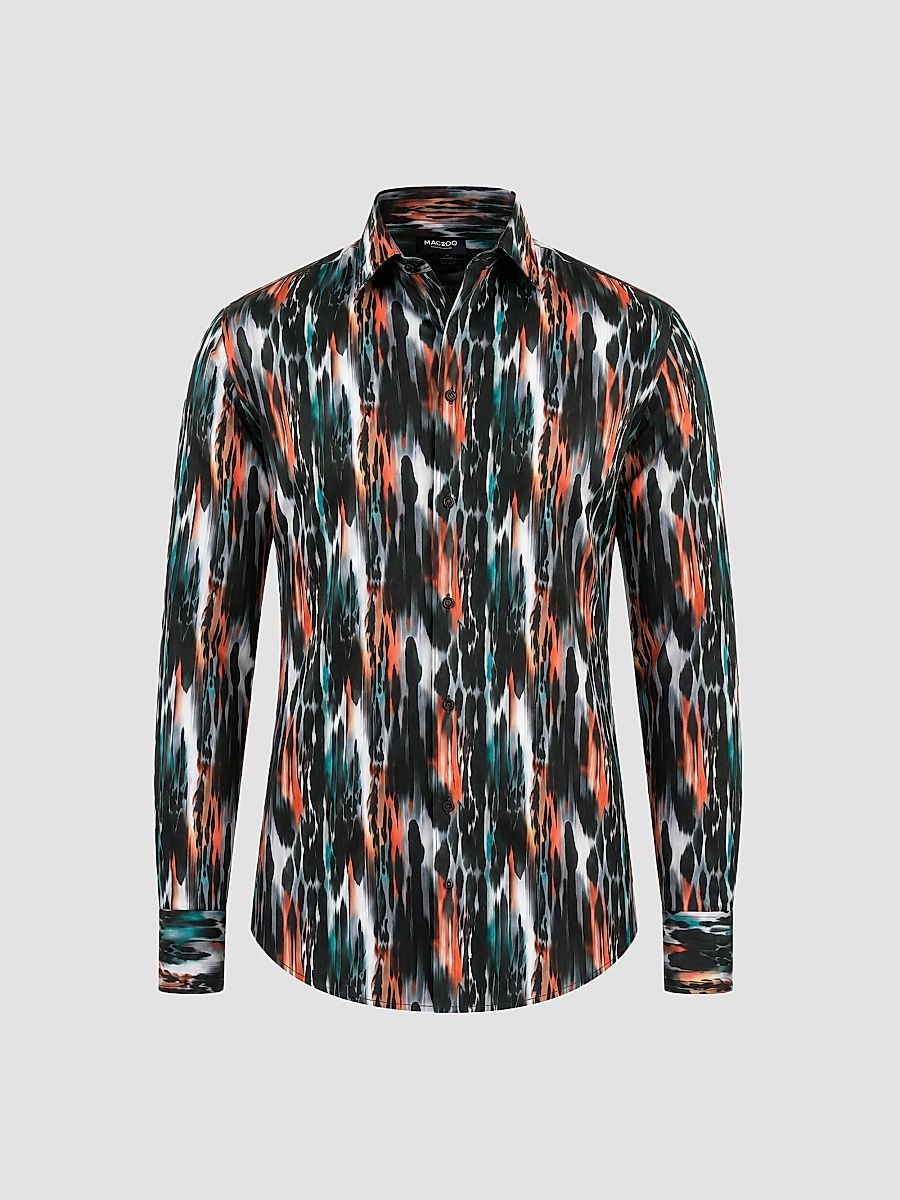 Men's Fibonacci Woven Shirt - Multicolored - Size Small