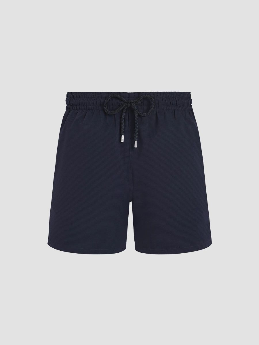 Vilebrequin Men's Solid Micro-Perforated Light Swim Shorts - Navy - Size XXXL