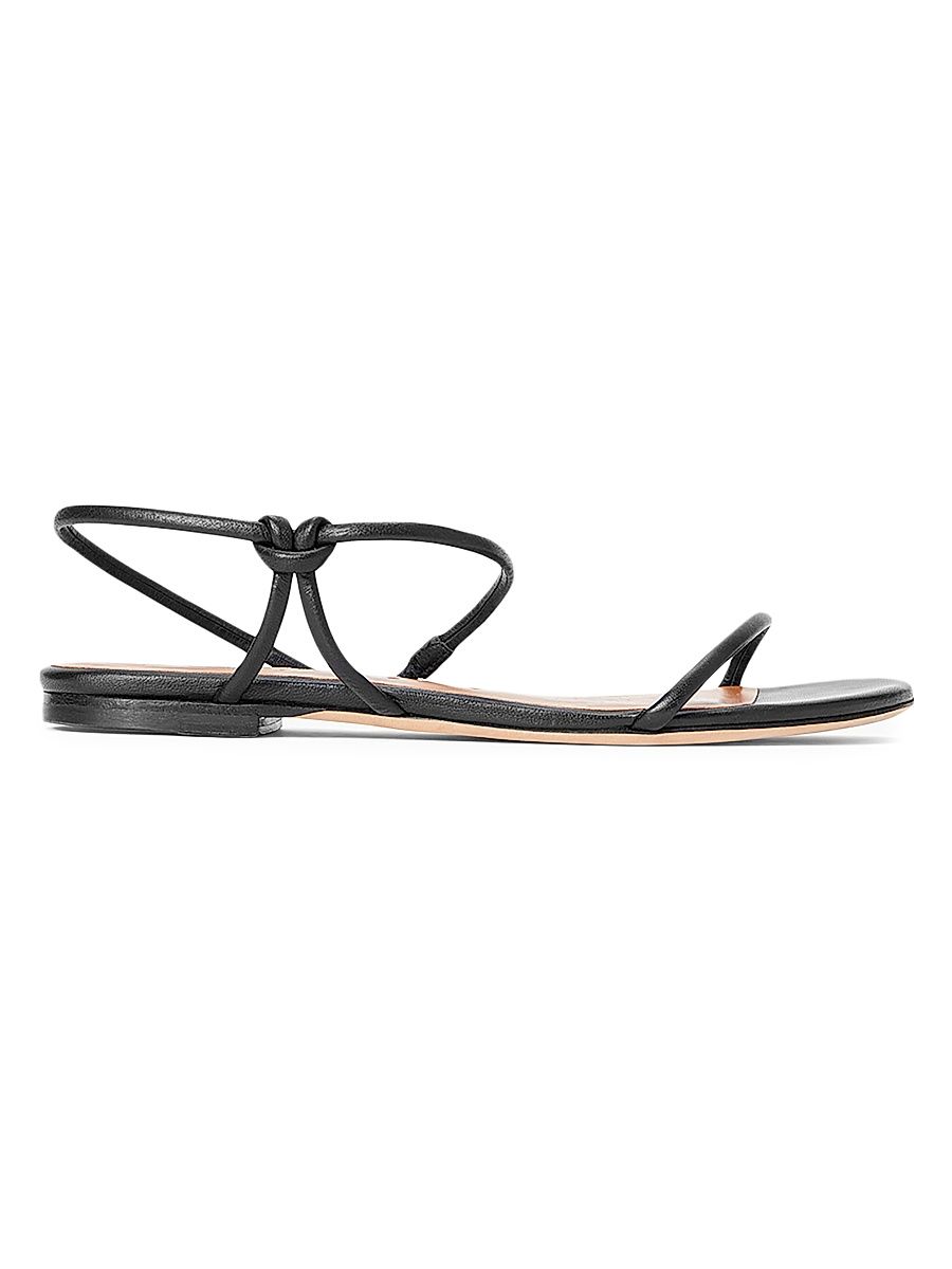 Women's Laurel Leather Sandals - Black - Size 10