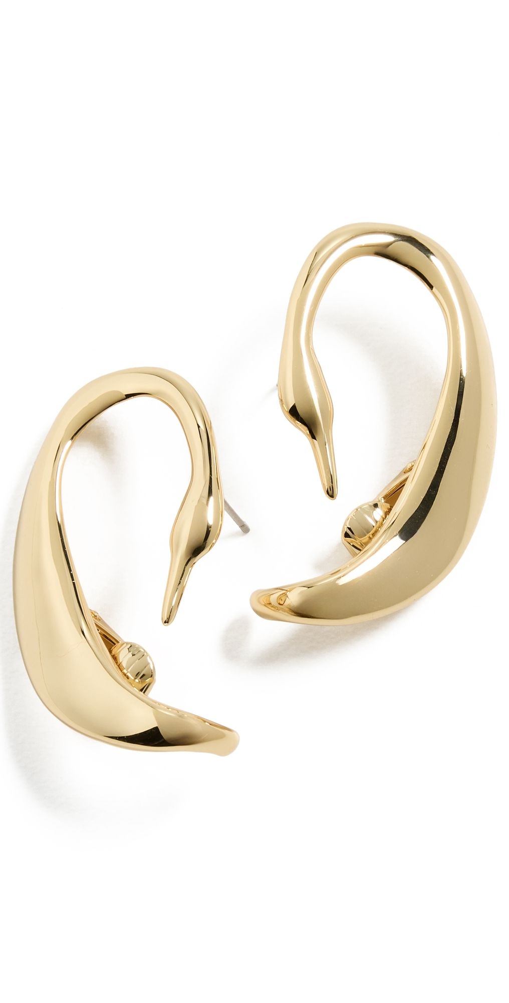 JENNY BIRD Egret Climber Earrings High Polish Gold One Size