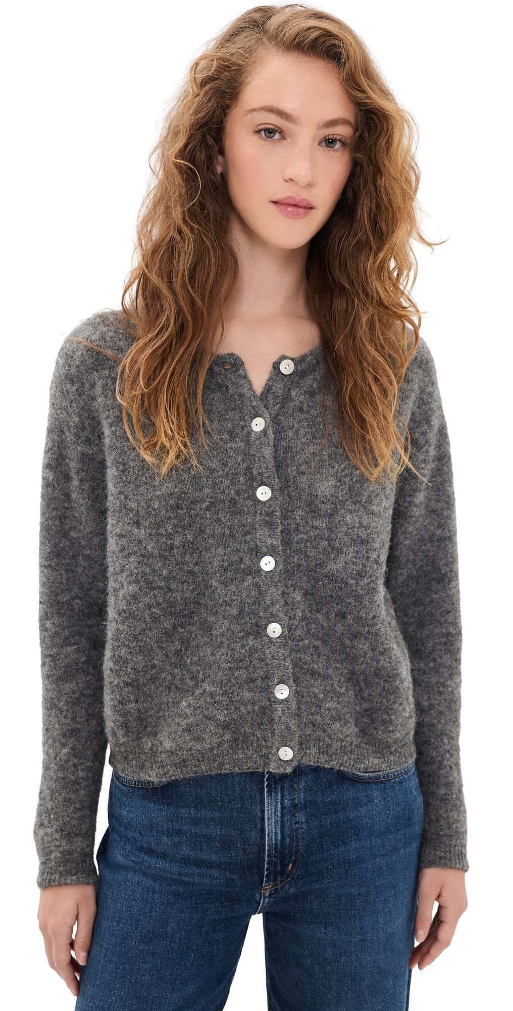 American Vintage Vitow Cardigan Acier Chine L