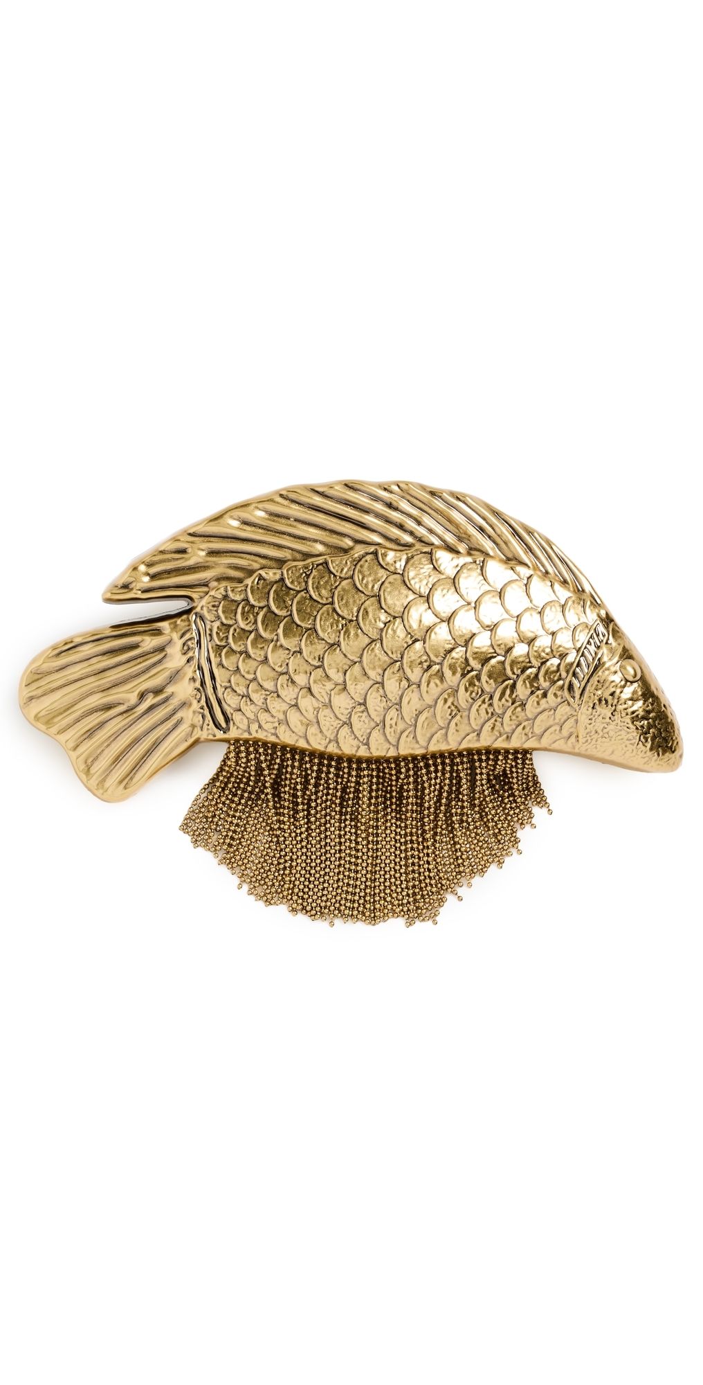 Cult Gaia Neemo Clutch Antique Brass One Size