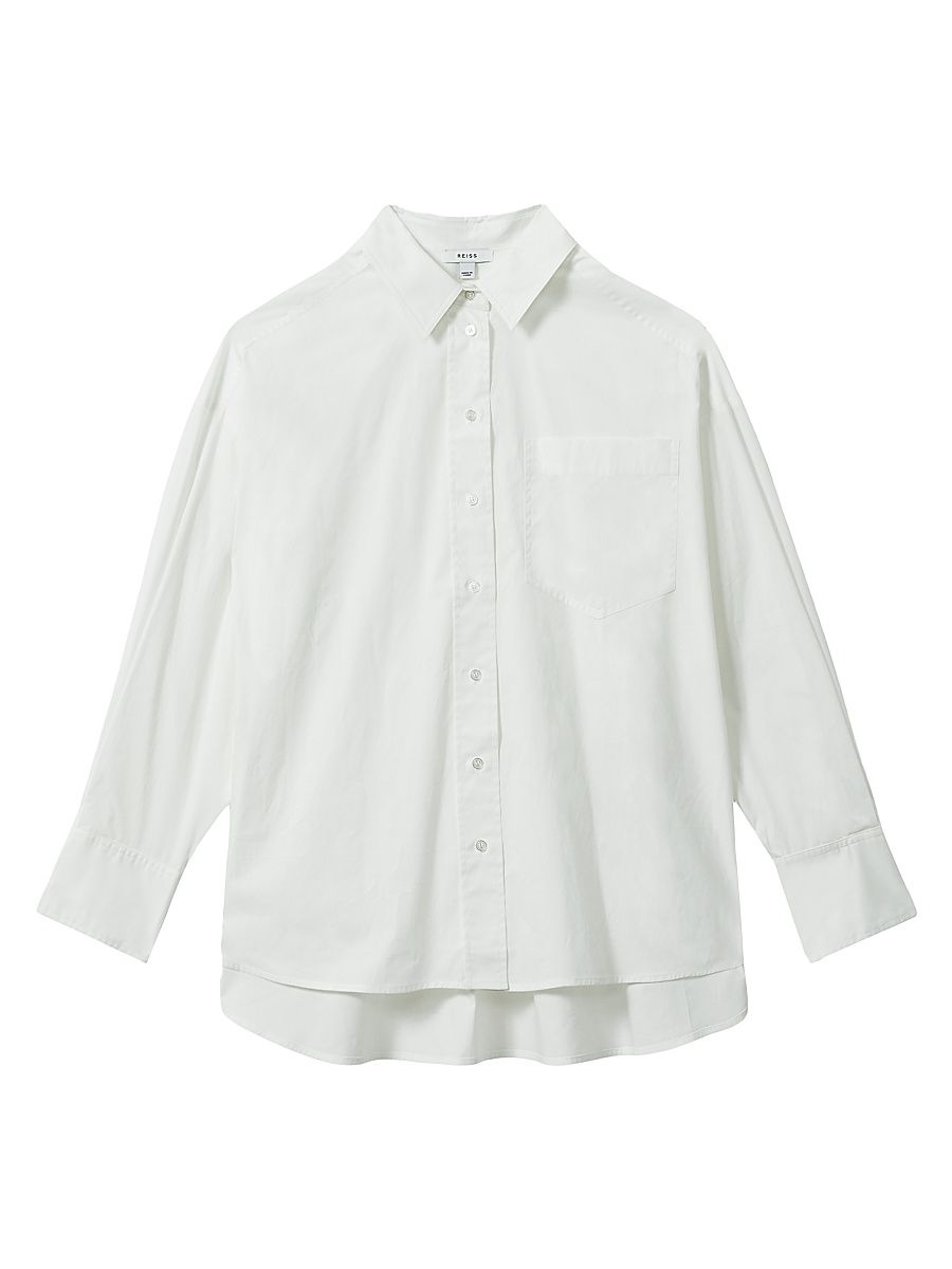 Women's Edie Button-Up Shirt - White - Size XL