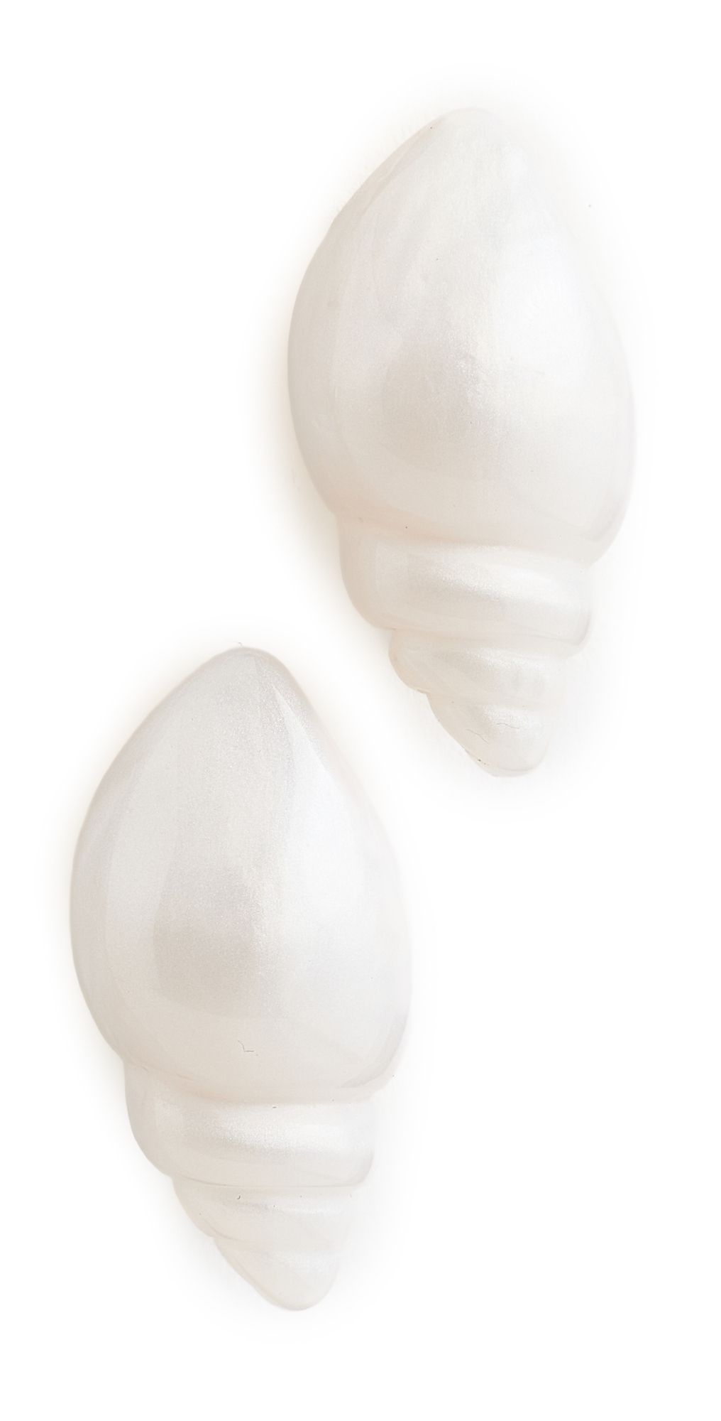 Lele Sadoughi Conch Shell Button Earrings Mother of Pearl One Size