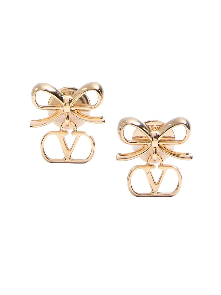 Women's VLogo Signature Metal Earrings - Gold