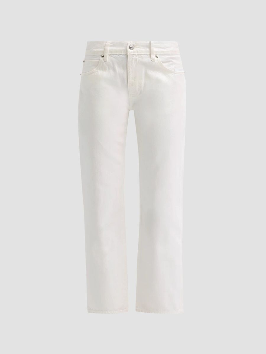 FRAME Women's The Coated Hang Jeans - Pearl - Size 23