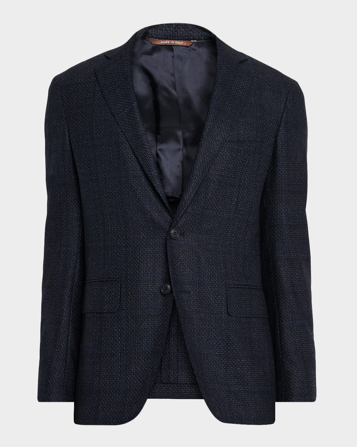 Men & apos;s Stepweave Wool Notch Lapel Sport Coat