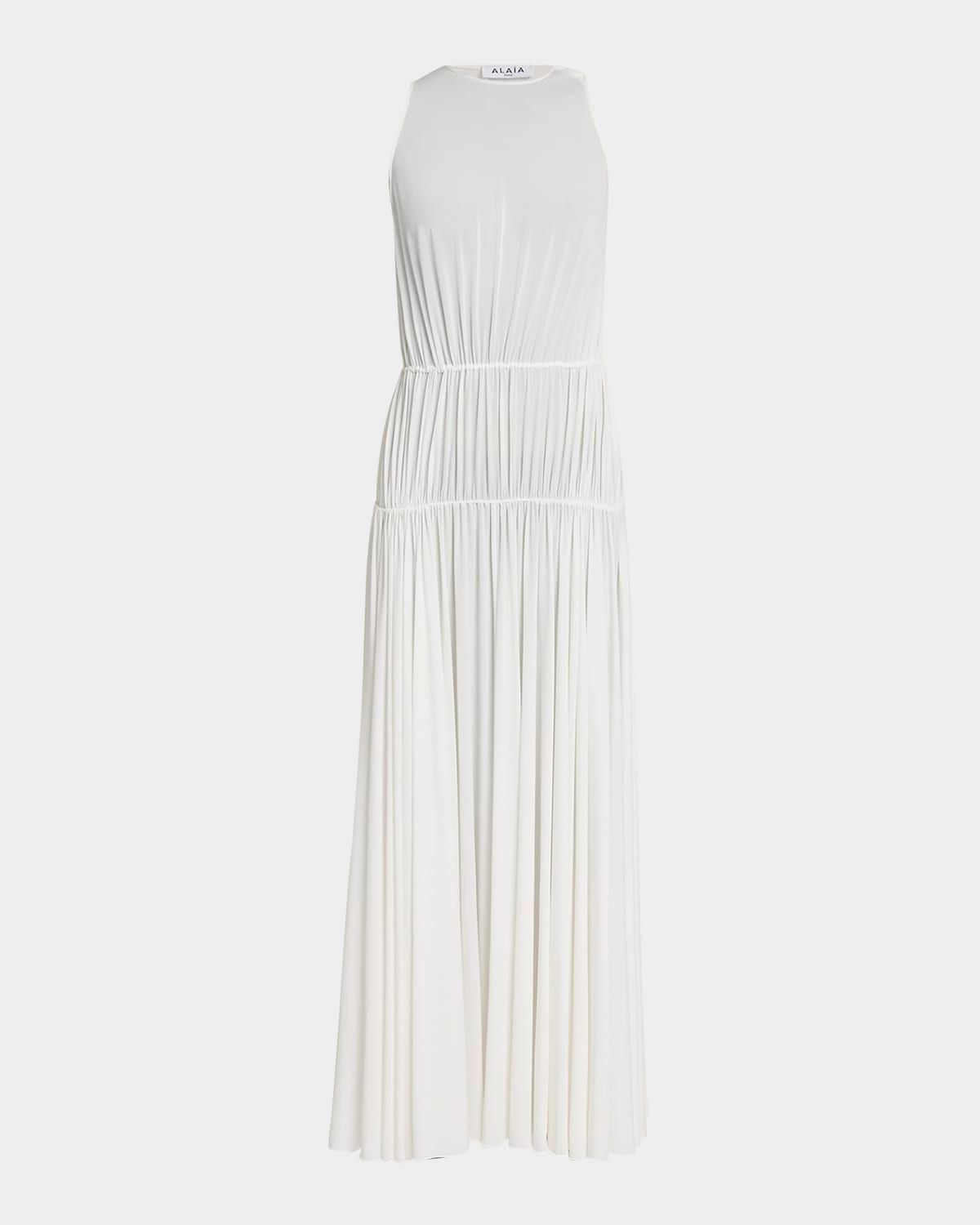 Sleeveless Pleated Goddess Dress