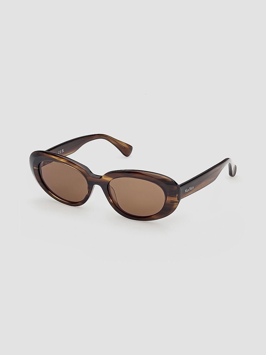 Max Mara Women's 53MM Oval Sunglasses - Brown