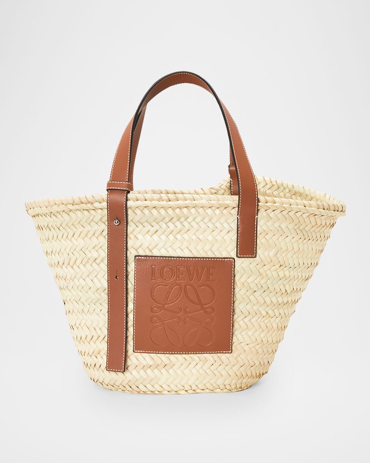 Basket Medium Woven Raffia Tote Bag
