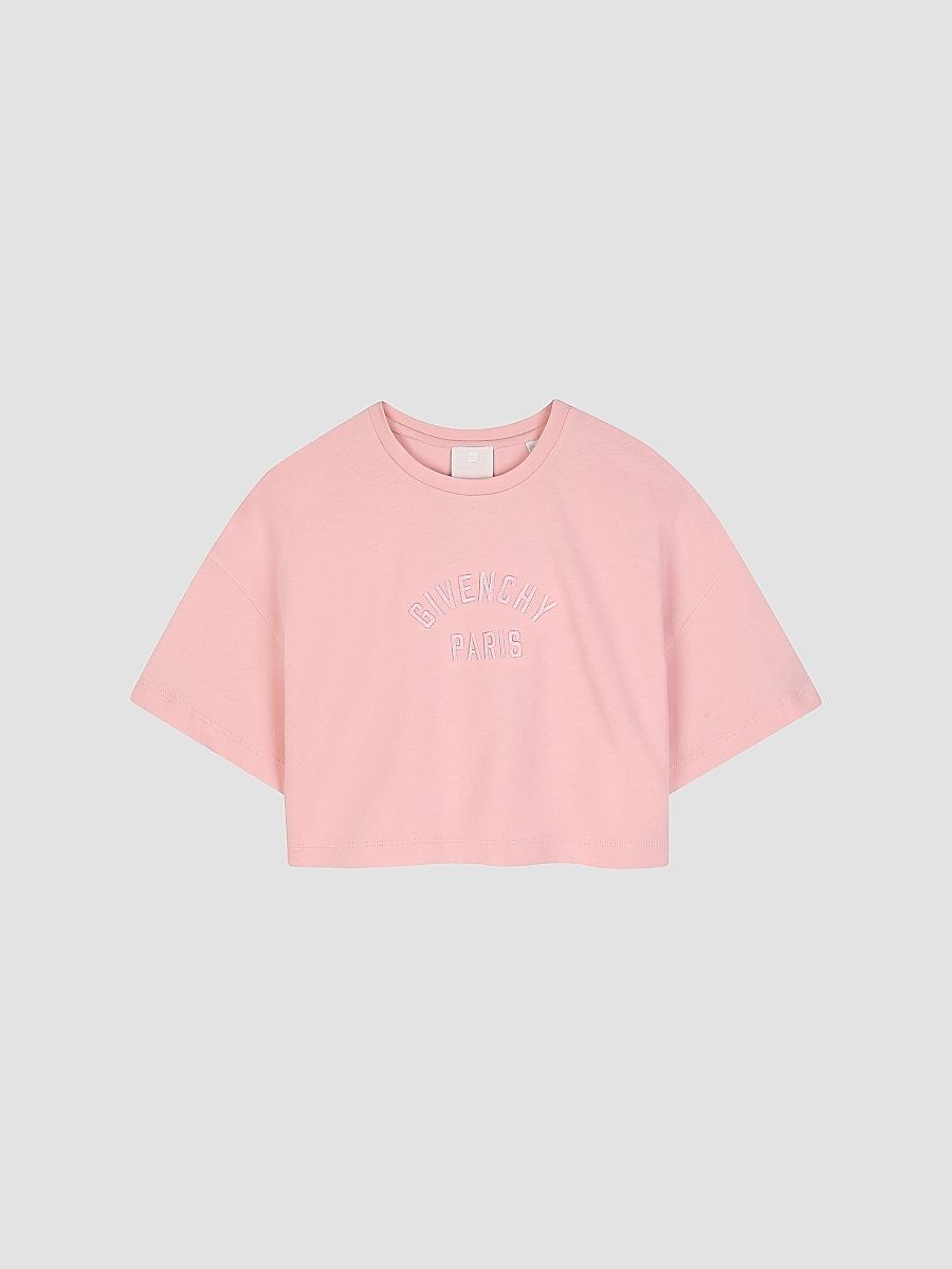 Givenchy Girl's Little Girl's & Girl's Logo Crop T-Shirt - Pink - Size 12