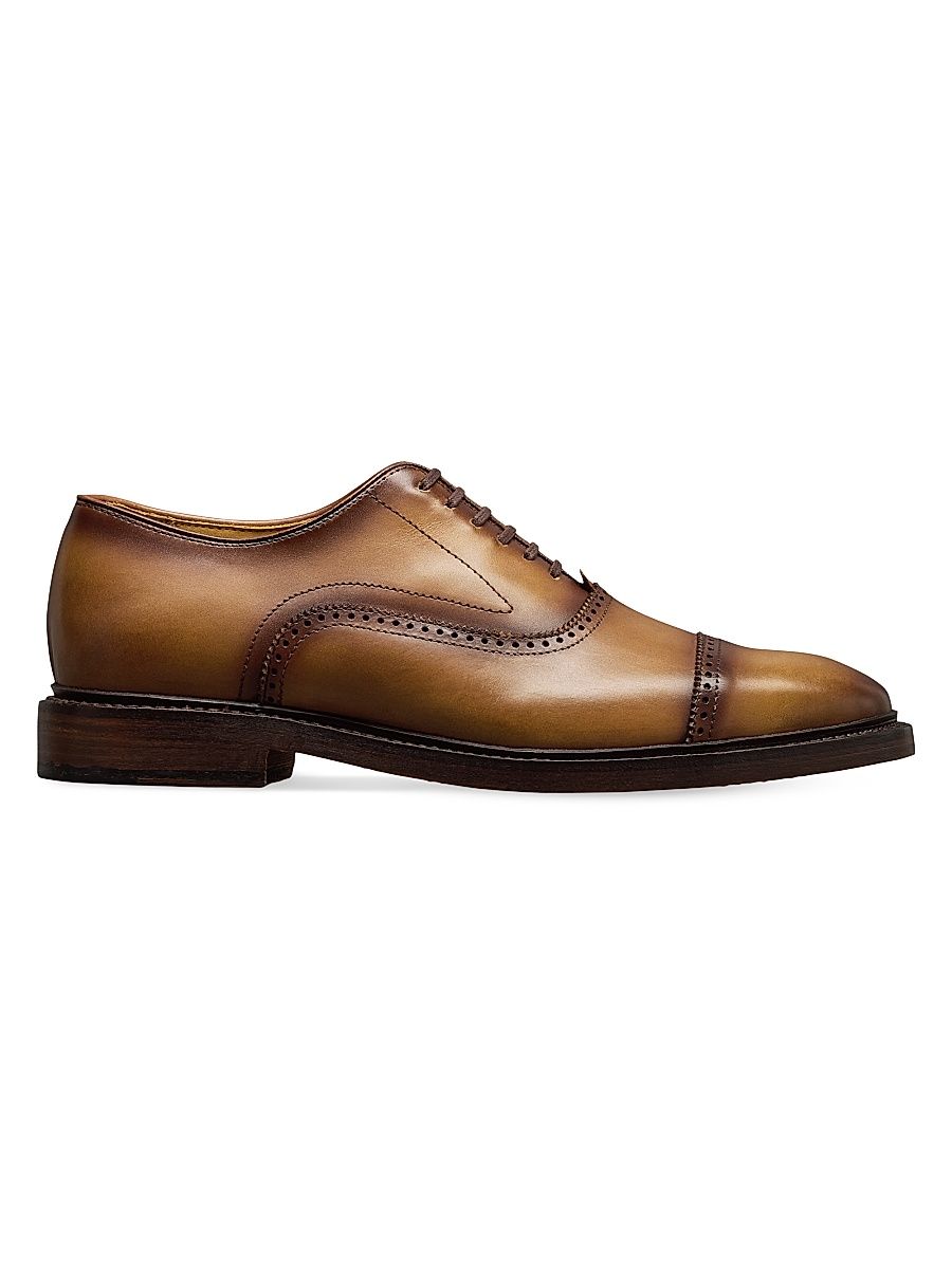 Men's Murray Brogue Leather Oxfords - Walnut - Size 10